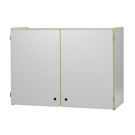 Jonti-Craft Rainbow Accents Lockable Wall Cabinet, Key Lime Green 0945JC130